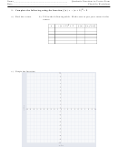 Quadratic Functions In Vertex Form Worksheet With Answers Printable pdf