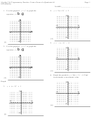 Vertex Form Of A Quadratic Expression Worksheet With Answers - Algebra 2