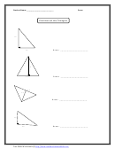 Find Area Of The Triangles Worksheet With Answer Key