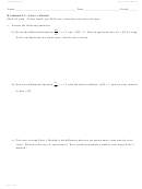 5.3 - Euler's Method Equation Worksheet