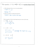 Equations In Point-slope Form Worksheet With Answers