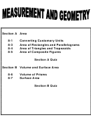 Measurement And Geometry Worksheet