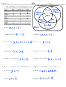 Section 7-1 - Venn Diagram Worksheet With Answers