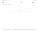 Volumes Worksheet 6.3 - Calculus Maximus