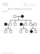 Mendelian Genetics In Humans Ap Biology Worksheet Printable pdf