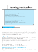 Knowing Our Numbers Worksheet With Answers