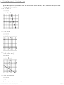 Writing Equations In Point-slope Form Worksheet With Answers