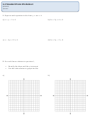 Writing Equations In Standard Form Worksheet With Answers - Mpm1d Jensen