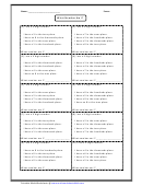 Mystery Number Worksheet With Answers