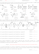 Chemistry Chem 216 H, Exam 2 - University Of Michigan Printable pdf