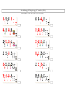 Adding Playing Cards (b) Worksheet With Answer Key