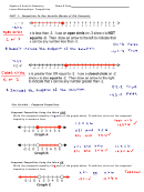 Linear Relationships - Inequalities Worksheet With Answers