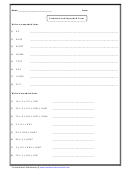 Standard And Expanded Form Math Worksheet With Answer Key