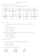 Equations And Graphs Worksheet - Test 2 Practice Question Bank