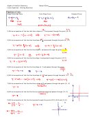 Linear Equations Writing Equations Worksheet With Answers - Algebra & Analytic Geometry