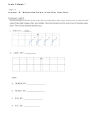 Module 1 Topic A Lessons 1-4: Multiplicative Pattern On The Place Value Chart Worksheet - Grade 5