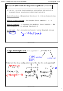 Lesson 7 Slope Intercept Form Worksheet With Answers - North Penn School District