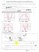 Chapter 4 Notes Packet On Quadratic Functions And Factoring Worksheet With Answers - Algebra 2 Printable pdf