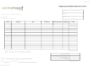 Expense Reimbursement Form - Westcohasset Printable pdf