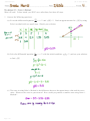 Euler's Method Worksheet With Answers