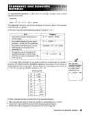 Exponents And Scientific Notation Worksheet