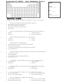 The Periodic Table Worksheet