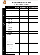 Percussion Class Rudiment Progress Chart Template