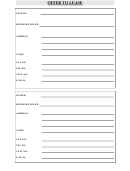 Offer To Lease Template