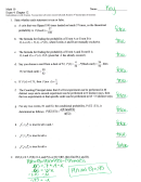 Fractions Exam Worksheet With Answers - Math 10, Exam 4, Chapter 12