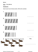 Tally Marks Worksheets - Nj Center For Teaching And Learning