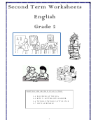 English Second Term Worksheets - Grade 2 Printable pdf
