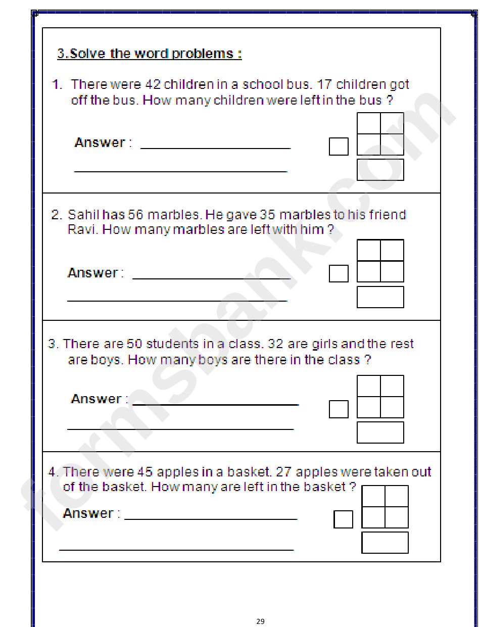 English Second Term Worksheets - Grade 2