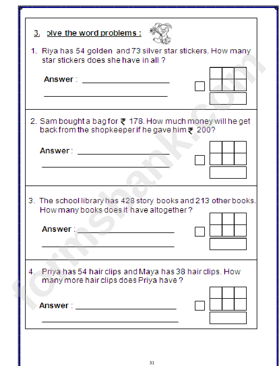 English Second Term Worksheets - Grade 2