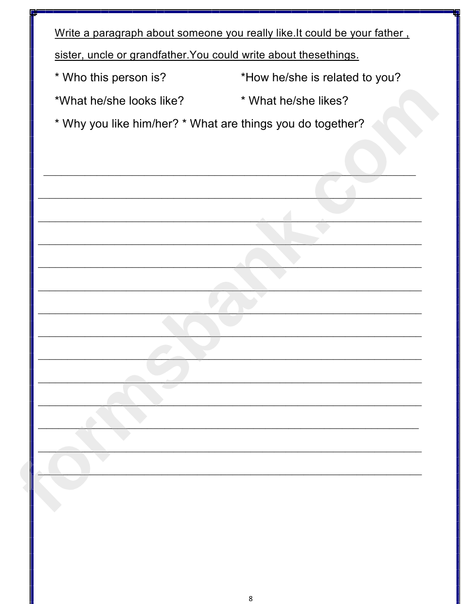 English Second Term Worksheets - Grade 2