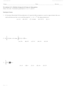 Definite Integrals & Numeric Integration - Worksheet 4.2