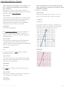 Study Guide And Review Math Worksheet With Answer Key - Chapter 4