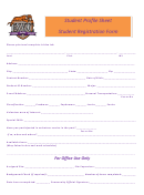 Student Profile Sheet/student Registration Form