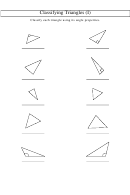 Classifying Triangles (i) Worksheet With Answers