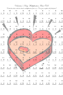 Valentine's Day Multiplication Facts (d) Worksheet With Answers