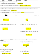 Test 3 Mat 1101 Worksheet With Answers - 2011 Printable pdf