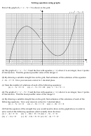 Solving Equations Using Graphs Worksheet
