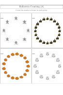 Halloween Counting (a) Worksheet With Answer Key