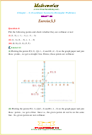 Math Coordinate Geometry Exercise With Answers - Class Ix
