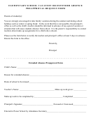 Elementary School Vacation Or Extended Absence Preapproval Request Form