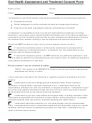 Fillable Oral Health Assessment And Treatment Consent Form Printable pdf