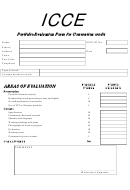 Icce Portfolio Evaluation Form For Convention Credit