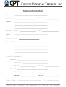 Employee Information Form - County Physical Therapy Llc Printable pdf