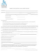 Fillable Three (3) Day Notice To Pay Rent Or Quit Form - Aagla Printable pdf