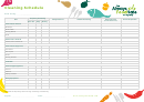 Blank Cleaning Schedule Template - The Always Food Safe Company Printable pdf