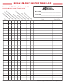 Beam Clamp Inspection Log Template - Oz Lifting Productcs Llc